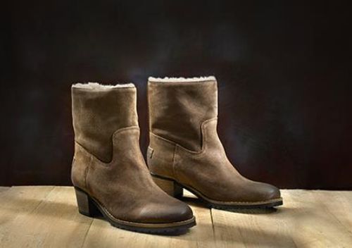 Schoenen 2020: Shabbies laarzen met schapenvacht Schoenen 2020: Shabbies laarzen met schapenvacht